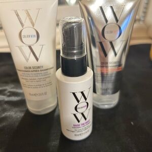 Hair Care Set - Silver and White